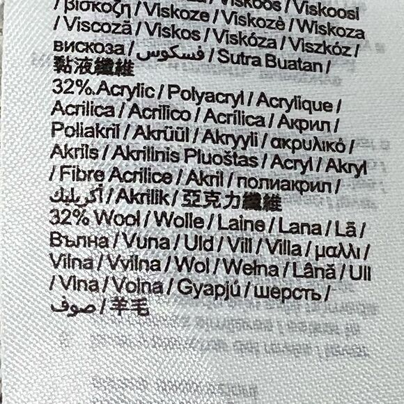 Long Knit sweater EDC size S oversized 33% wool NWOT - Picture 16 of 16